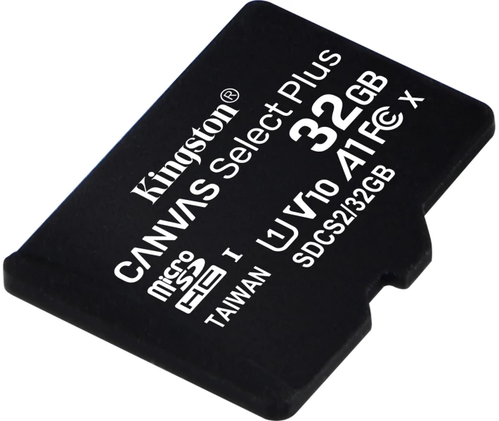 Фото - карту пам'яті Карта пам'яті Kingston 32GB microSDHC Canvas Select Plus 100R A1 C10 (SDCS2/32GBSP)