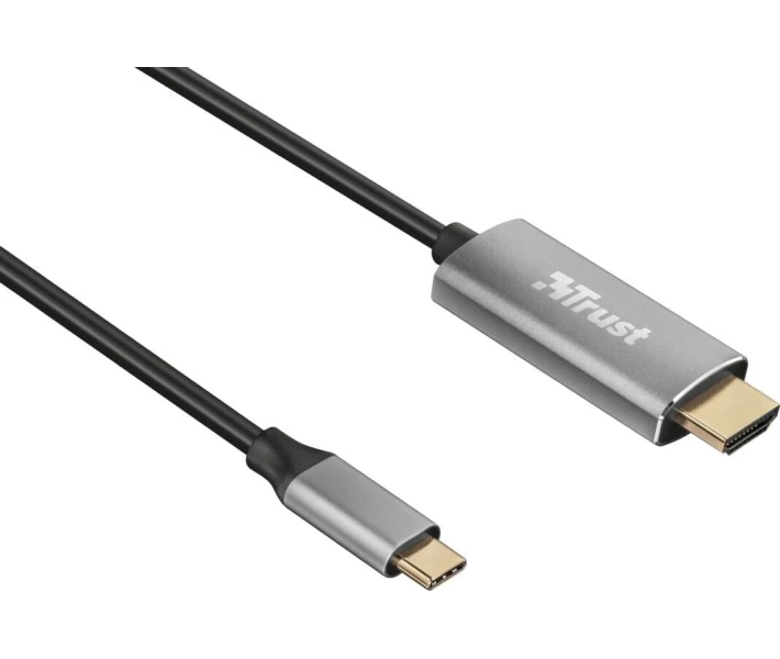 Фото - кабель та перехідник адаптер USB Type C - HDMI Trust Calyx 1.8м Black (23332)