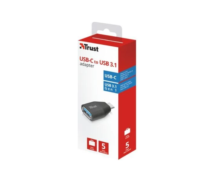 Фото - кабель та перехідник перехідник USB Type C -USB 3.1 Gen 1 Trust (22627)