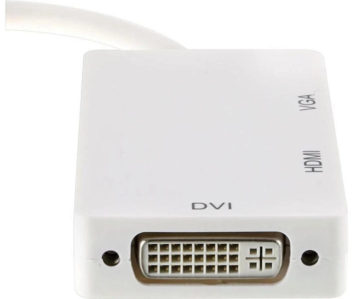Фото - кабель та перехідник Кабель PowerPlant mini DisplayPort (Thunderbolt) - HDMI, DVI, VGA (3 в 1) CA910946