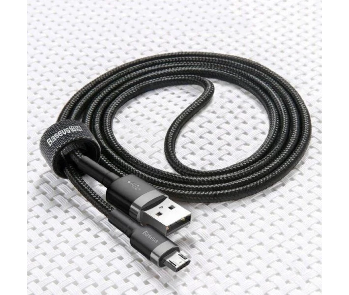 Фото - кабель та перехідник Кабель Baseus Cafule Cable USB to Micro 1.5A 2m Grey/Black (CAMKLF-CG1)