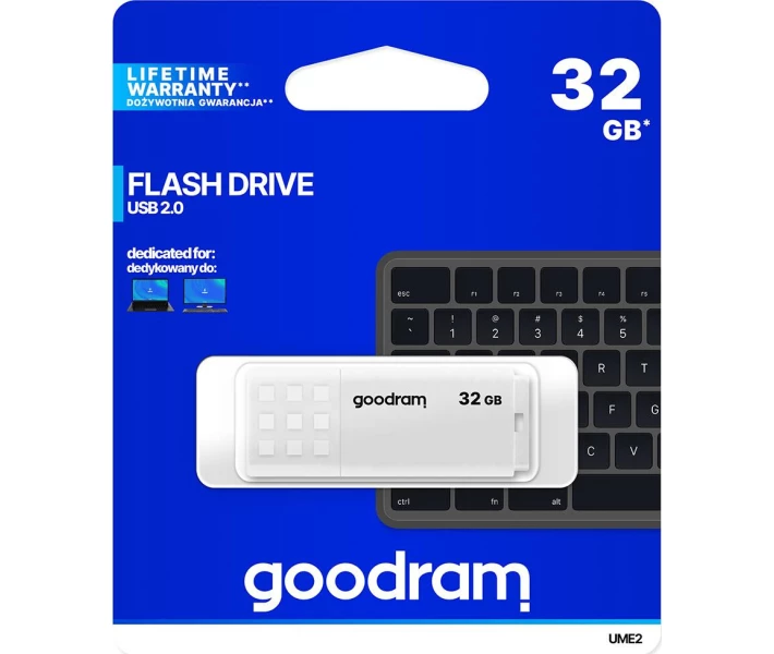 Фото - флешку Флеш-пам'ять USB Goodram UME2 32GB White (UME2-0320W0R11)
