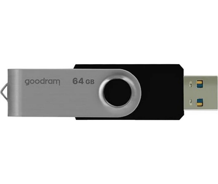 Фото - флешку Флеш-пам'ять USB Goodram UTS3 (Twister) 64GB Black USB 3.0 (UTS3-0640K0R11)