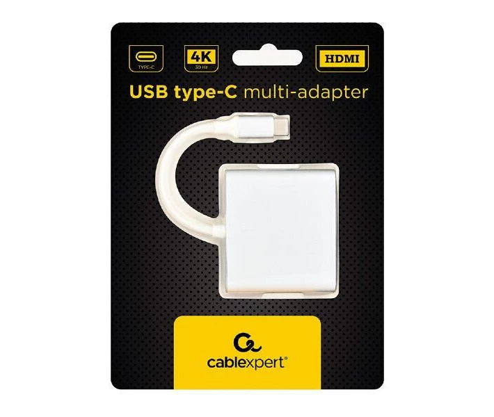 Фото - кабель та перехідник Type-C -> HDMI 0,1м Cablexpert (A-CM-HDMIF-02-SV) silver