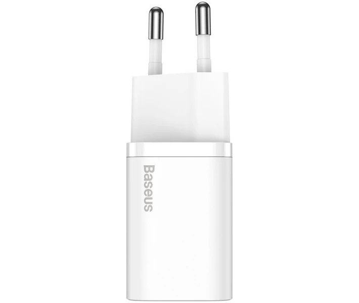 Фото - зарядний пристрій для телефону і планшета Зарядний пристрій Baseus 20W Super Si USB-C (CCSUP-B02) White