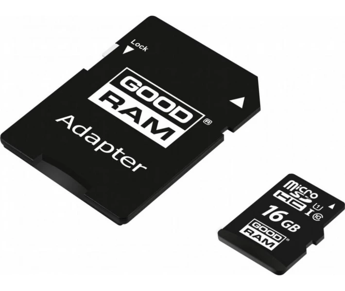 Фото - карту пам'яті Карта пам'яті Goodram microSDHC UHS-I 16GB class10+SD (M1AA-0160R12)
