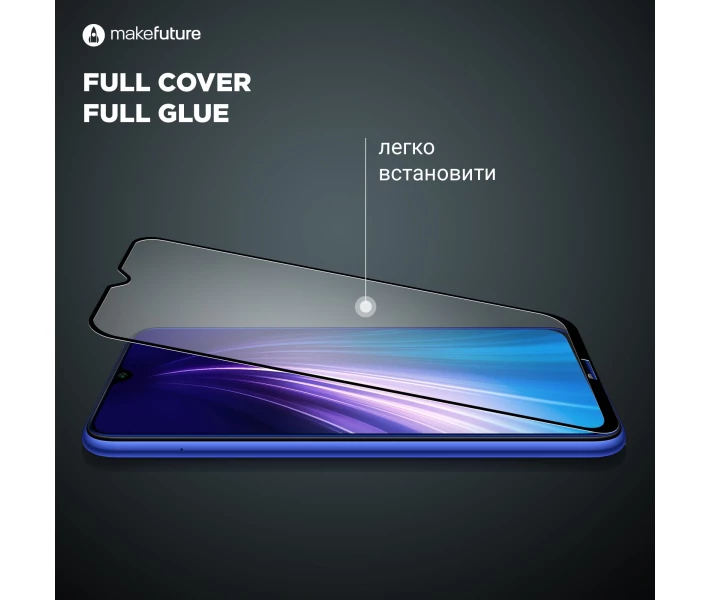 Фото - захисне скло для смартфона Захисне скло MakeFuture Full Cover Full Glue Black для Xiaomi Redmi Note 10 Pro