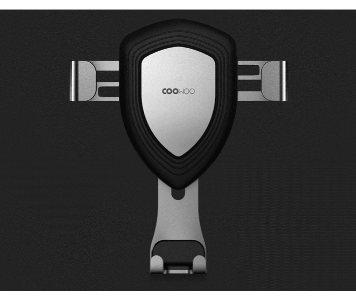 Фото - автомобільний тримач Автомобільний тримач Xiaomi COOWOO Gravity induction car phone holder T100 Silver 