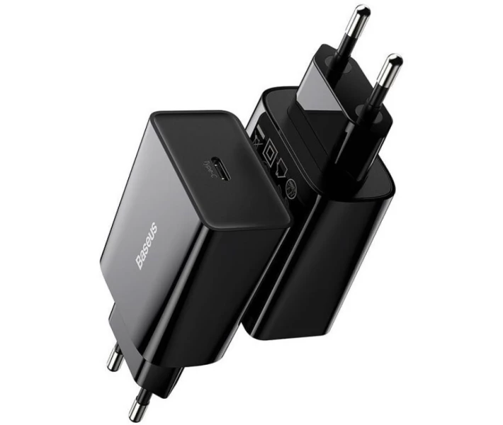 Фото - зарядний пристрій для телефону і планшета Зарядний пристрій Baseus 20W QC 1С Black (CCFS-SN01)