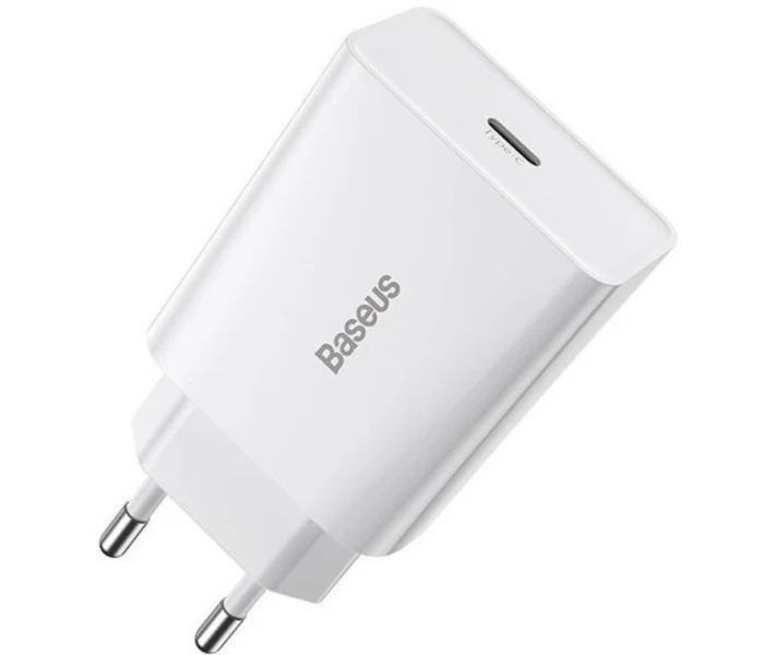 Фото - зарядний пристрій для телефону і планшета Зарядний пристрій Baseus 20W QC 1С White (CCFS-SN02)