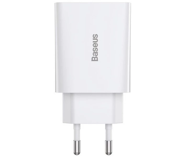 Фото - зарядний пристрій для телефону і планшета Зарядний пристрій Baseus 20W QC 1С White (CCFS-SN02)