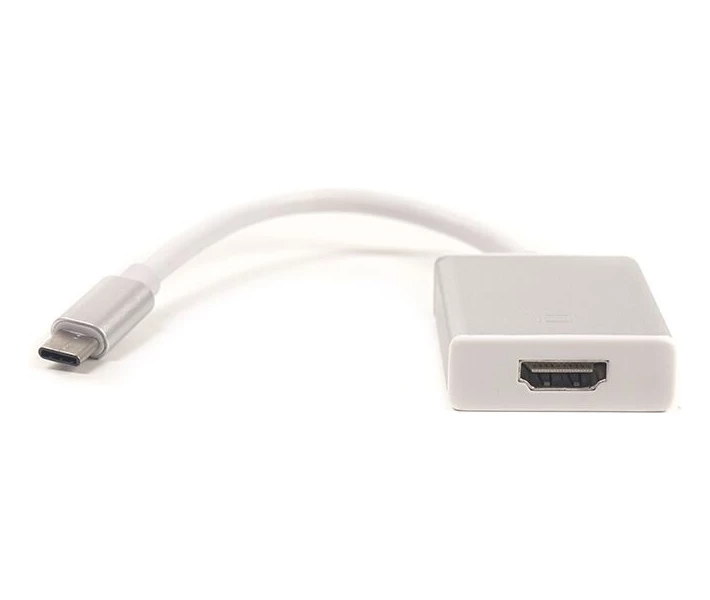 Фото - кабель та перехідник Кабель PowerPlant HDMI female - USB Type-C, 0.15м (DV00DV4065)