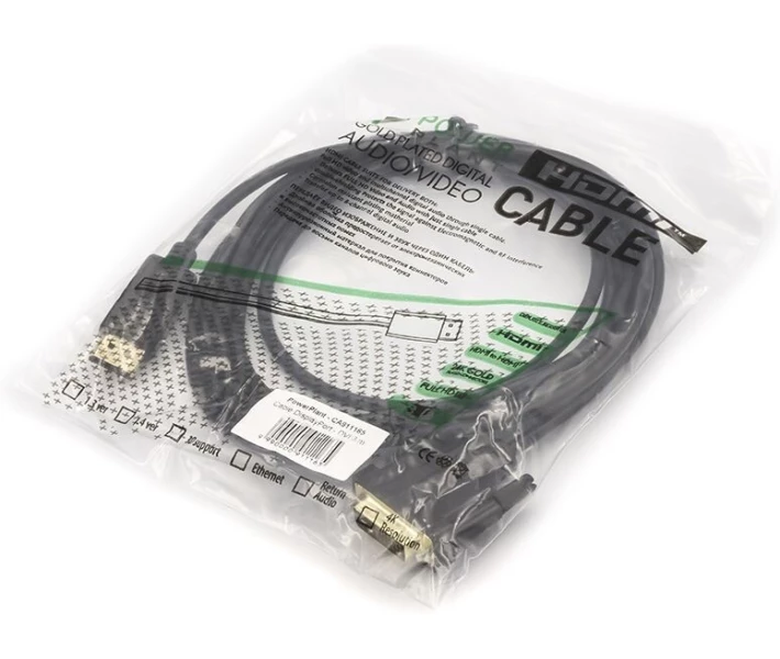Фото - кабель та перехідник Кабель PowerPlant DisplayPort - DVI, 3м (CA911165)