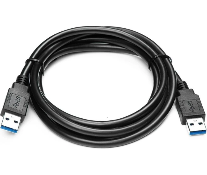 Фото - кабель та перехідник Кабель PowerPlant USB 3.0 AM – AM, 1.5м, чорний (CA911820)