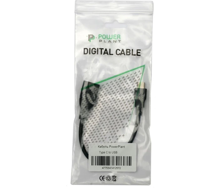 Фото - кабель та перехідник Кабель PowerPlant USB 3.0 Type-C – USB 0.15м (KD00AS1257)