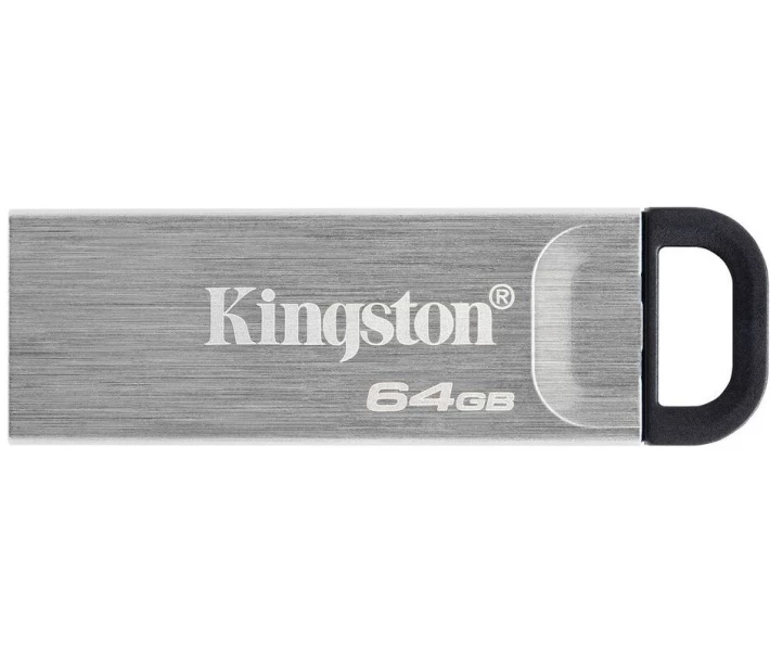 Фото - флешку Флеш-пам'ять Kingston DT Kyson 64GB USB 3.2 Silver/Black (DTKN/64GB)