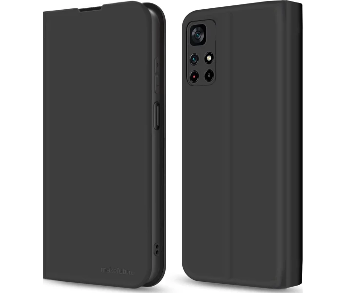 Фото - чохол для смартфону Чохол MakeFuture Flip Black для Poco M4 Pro