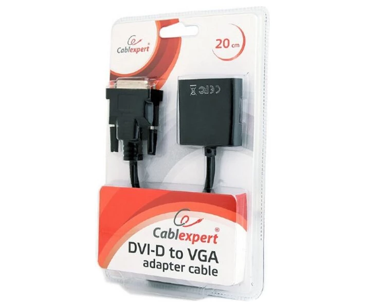 Фото - кабель та перехідник Адаптер Cablexpert DVI-D на VGA (AB-DVID-VGAF-01)