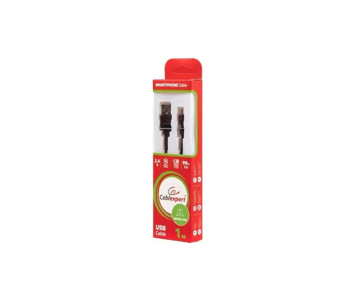 Фото - кабель та перехідник Кабель Cablexpert micro USB 2.0 A-папа/Micro B-папа (CCPB-M-USB-10BK)