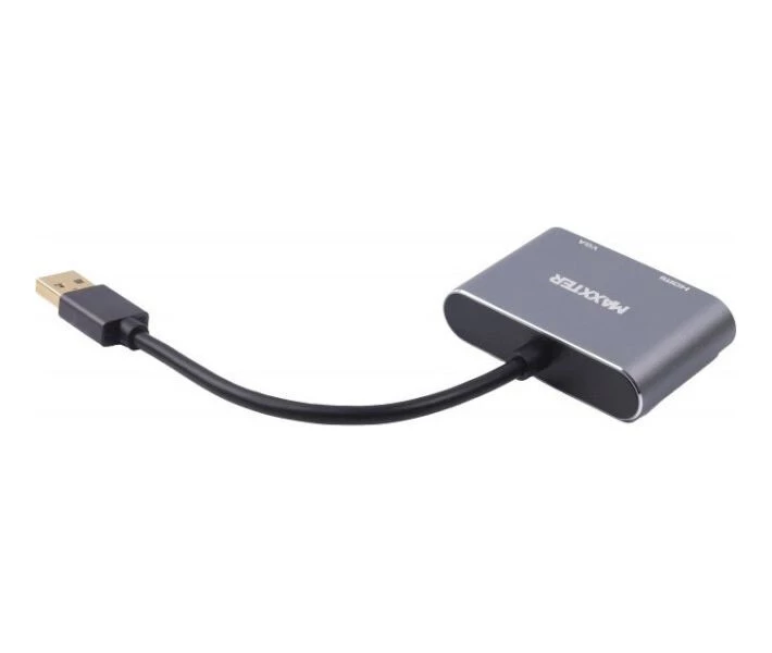 Фото - кабель та перехідник Адаптер Maxxter USB-A на HDMI/VGA (V-AM-HDMI-VGA)