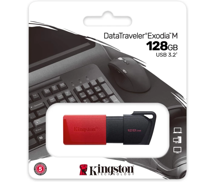 Фото - флешку Флеш-пам'ять USB Kingston DT Exodia M 128GB Black + Red USB 3.2 (DTXM/128GB)