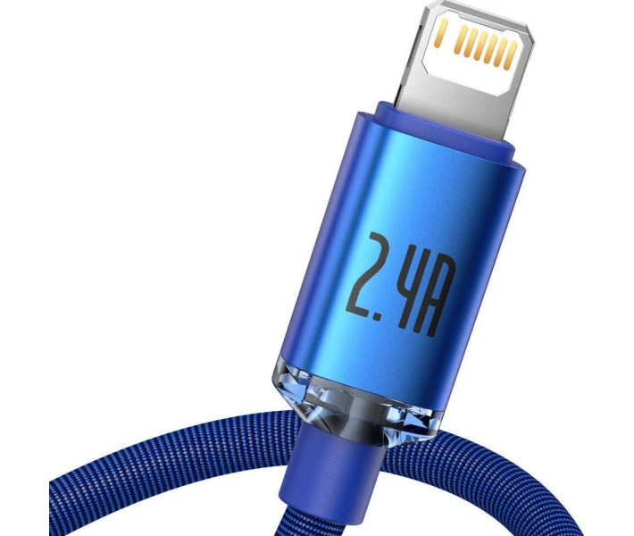 Фото - кабель та перехідник Кабель Baseus USB to Lightning 2.4A 1.2m (CAJY000003) синій