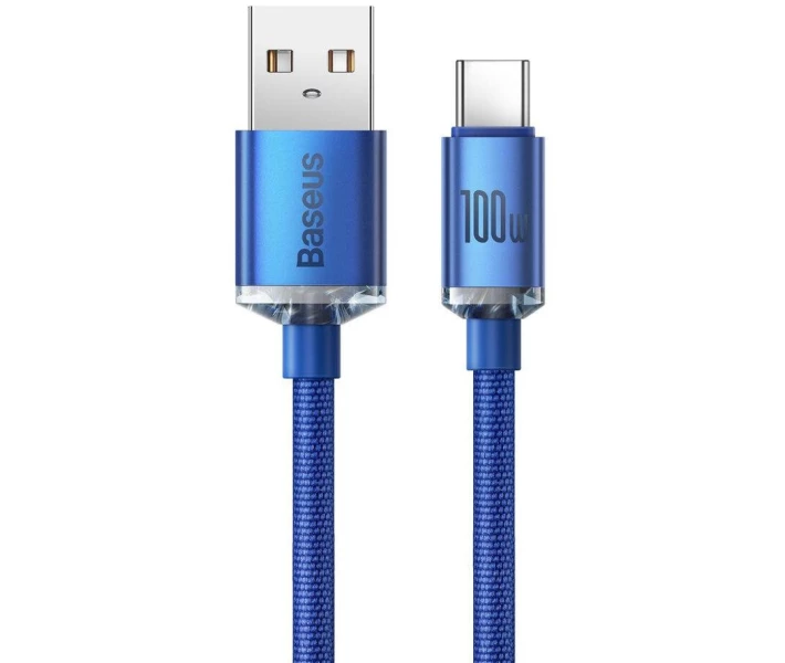 Фото - кабель та перехідник Кабель Baseus USB to Type-C 100W 6A 2m (CAJY000503) синій