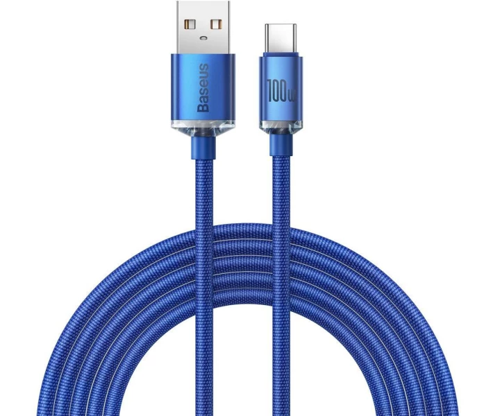 Фото - кабель та перехідник Кабель Baseus USB to Type-C 100W 6A 2m (CAJY000503) синій