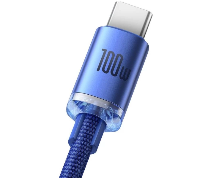 Фото - кабель та перехідник Кабель Baseus USB to Type-C 100W 6A 2m (CAJY000503) синій