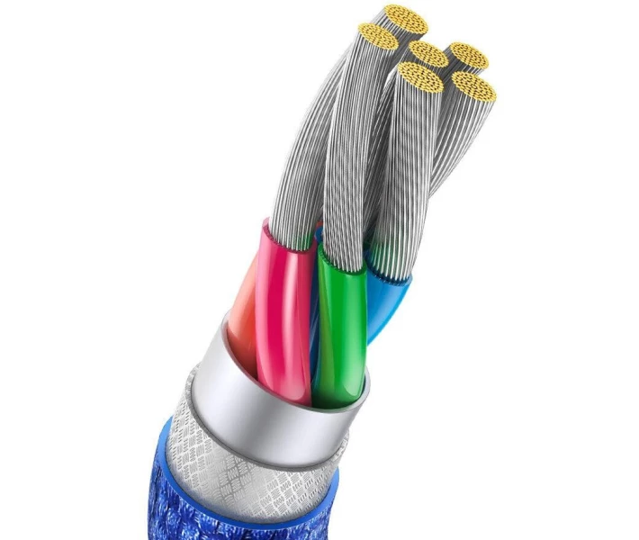 Фото - кабель та перехідник Кабель Baseus USB to Type-C 100W 6A 2m (CAJY000503) синій