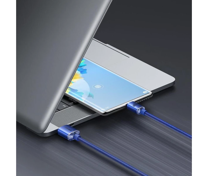 Фото - кабель та перехідник Кабель Baseus USB to Type-C 100W 6A 2m (CAJY000503) синій