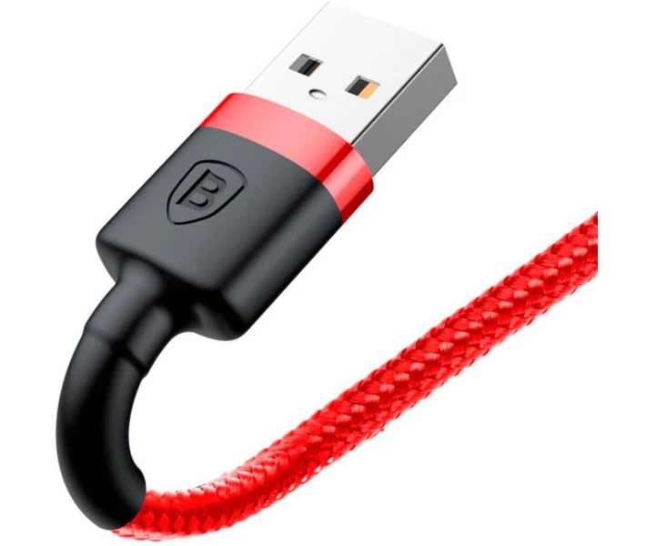 Фото - кабель та перехідник Кабель Baseus USB to Lightning 2.4A 1m (CALKLF-B09) червоний