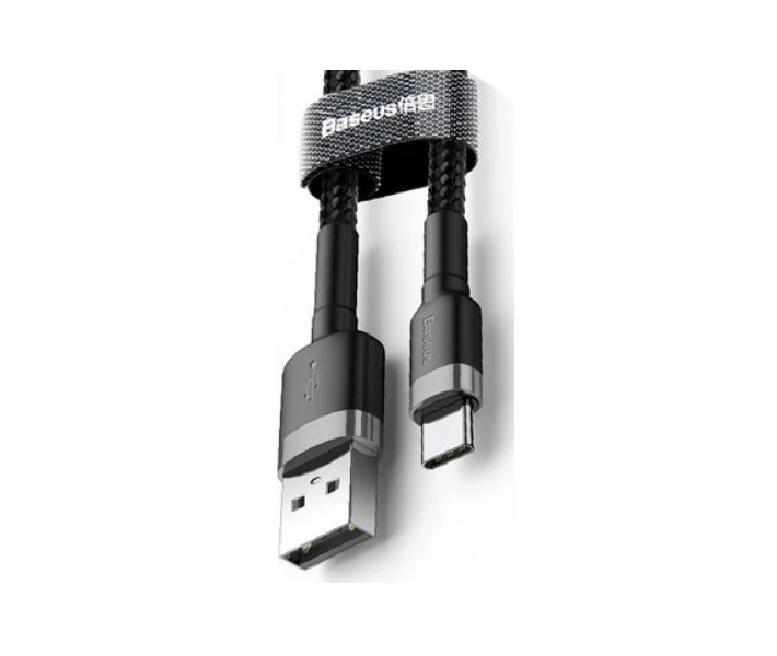 Фото - кабель та перехідник Кабель Baseus USB to Type-C 2A 3m (CATKLF-UG1) сіро-чорний