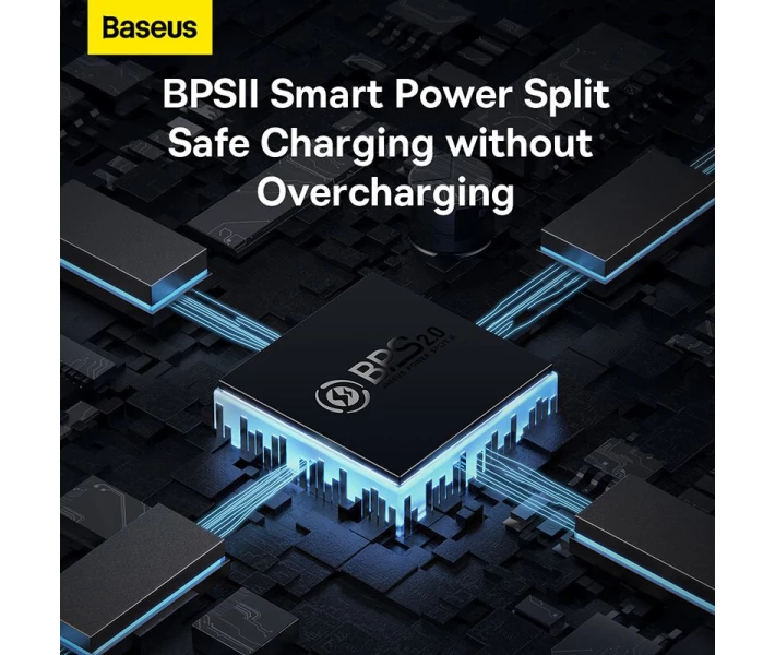 Фото - зарядний пристрій для телефону і планшета Зарядний пристрій Baseus 65W GaN5 Pro 2C+U(CCGP120202 ) бiл + кабель Type-C to Type-C