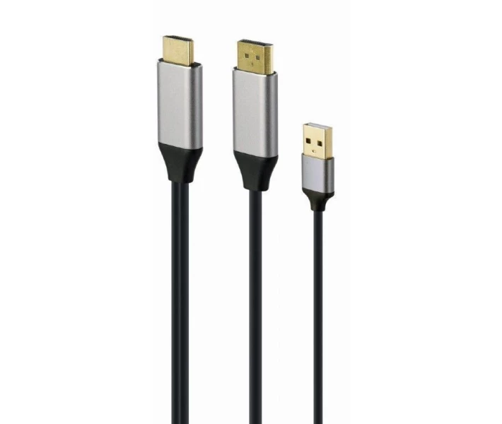 Фото - кабель та перехідник Адаптер-перехідник HDMI на DisplayPort, 4K 60 Гц, 2м (A-HDMIM-DPM-01)