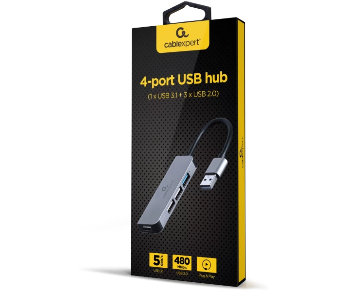 Фото - кардрідер Концентратор USB2.0/USB3.2 Gen1 Cablexpert (UHB-U3P1U2P3-01)