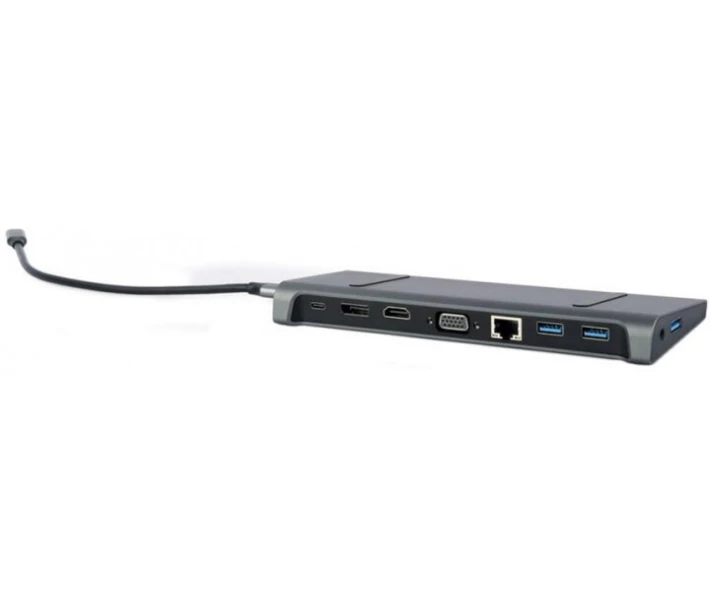 Фото - кардрідер Док-станція Cablexpert USB-C Grey (A-CM-COMBO9-02)