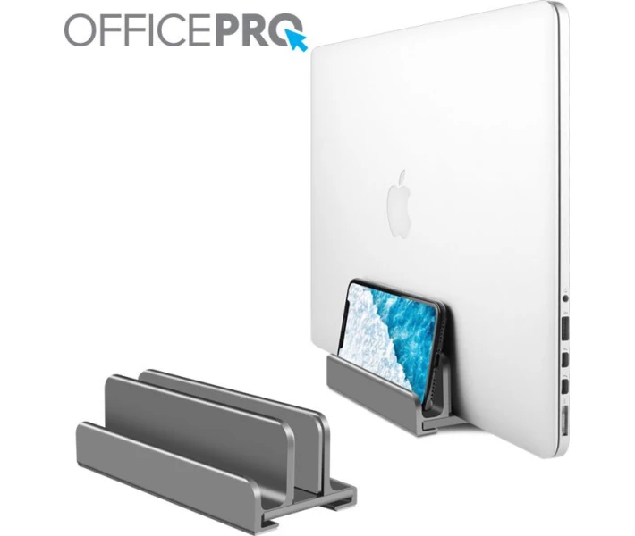 Фото - стіл і підставку для ноутбука Вертикальна підставка під ноутбук OfficePro LS580G Grey