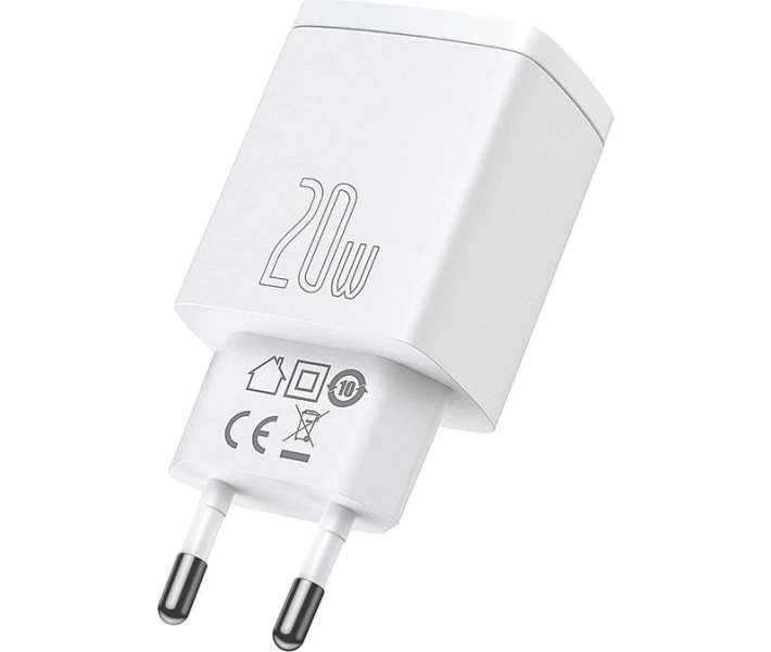 Фото - зарядний пристрій для телефону і планшета Зарядний пристрій Baseus 20W U+C QC (CCXJ-B02) біл.