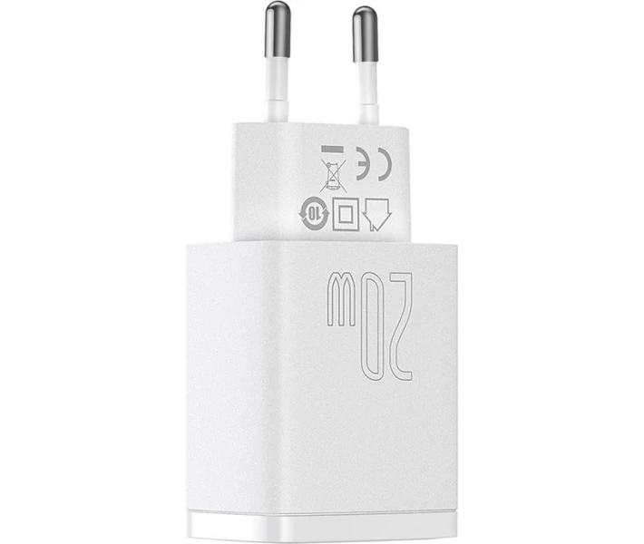 Фото - зарядний пристрій для телефону і планшета Зарядний пристрій Baseus 20W U+C QC (CCXJ-B02) біл.