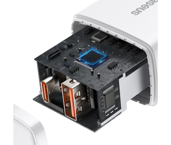 Фото - зарядний пристрій для телефону і планшета Зарядний пристрій Baseus 20W U+C QC (CCXJ-B02) біл.