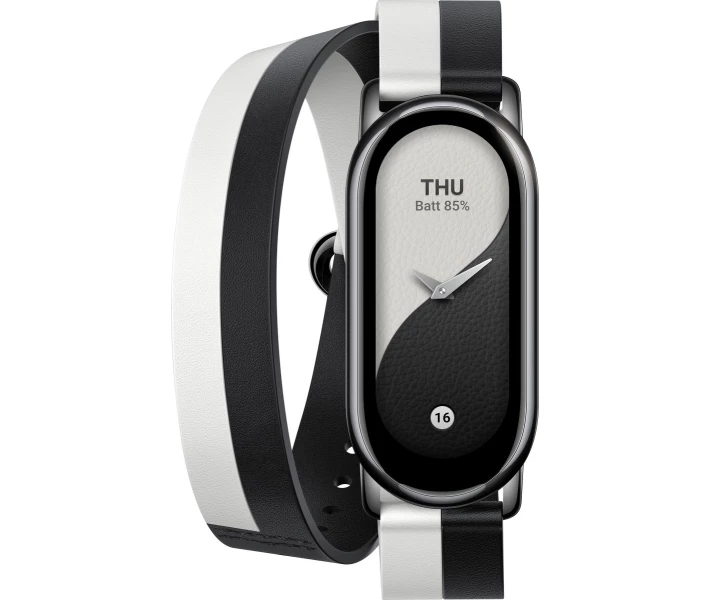 Фото - аксессуар до смарт-годинниа Ремінець Xiaomi Smart Band 8/9 Black White(чор-біл)(BHR7296CN)
