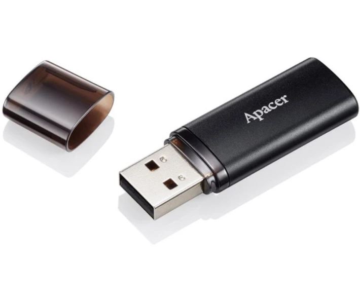 Фото - флешку Флеш-пам'ять USB Apacer AH25B 64GB Black USB 3.2 (AP64GAH25BB-1)