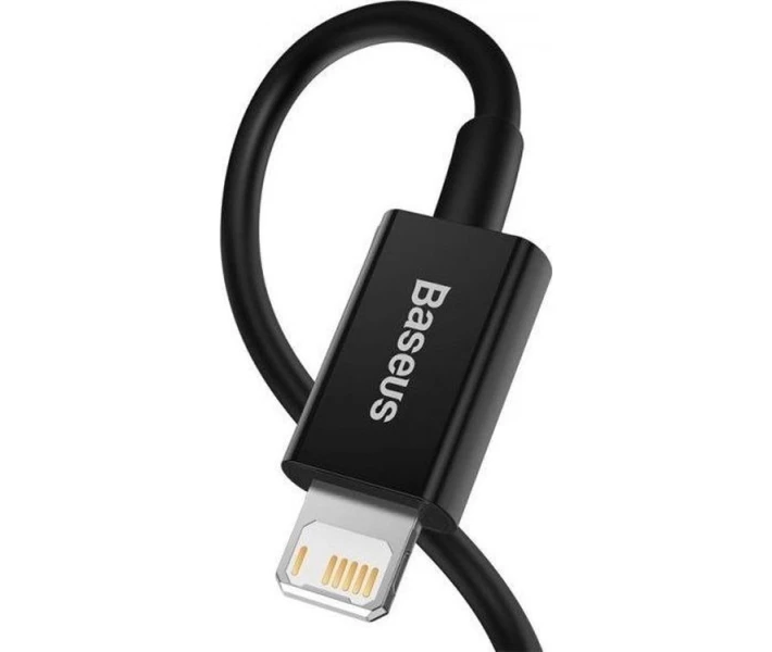 Фото - кабель та перехідник Кабель Baseus USB to Lightning 2.4A 2m (CALYS-C01) чорний