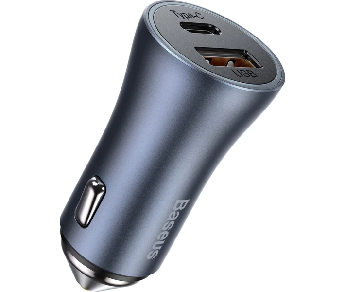 Фото - зарядний пристрій для телефону і планшета Автом.зарядний Baseus Pro Dual Quick U+C 40W(CCJD-0G)сі