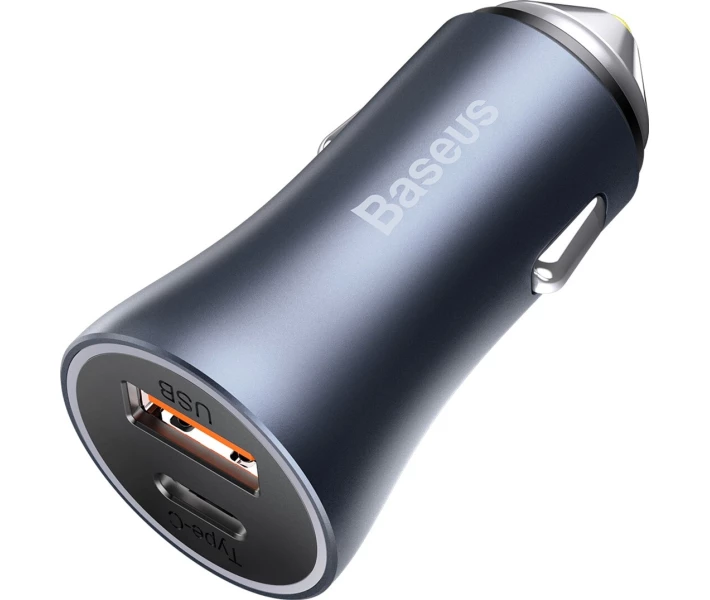 Фото - зарядний пристрій для телефону і планшета Автом.зарядний Baseus Pro Dual Quick U+C 40W(CCJD-0G)сі