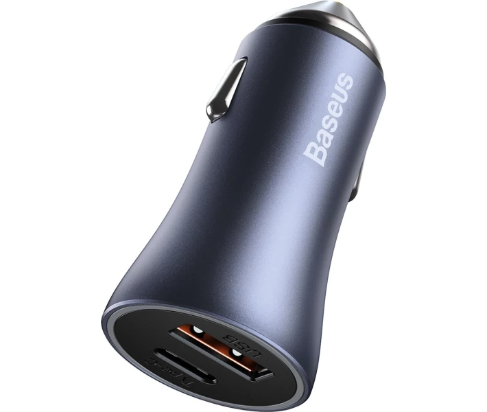 Фото - зарядний пристрій для телефону і планшета Автом.зарядний Baseus Pro Dual Quick U+C 40W(CCJD-0G)сі