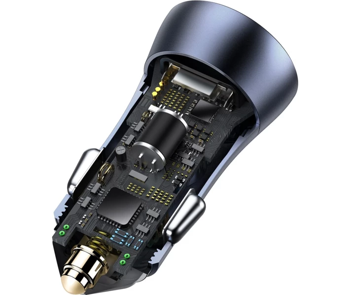 Фото - зарядний пристрій для телефону і планшета Автом.зарядний Baseus Pro Dual Quick U+C 40W(CCJD-0G)сі