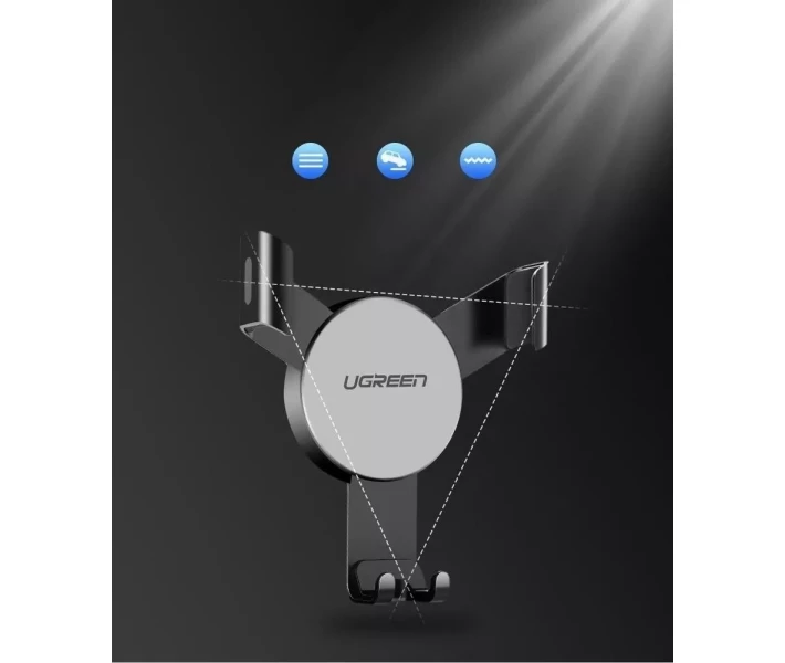 Фото - автомобільний тримач Автотримач UGREEN LP130 Air Vent Mount Phone Holder сірий