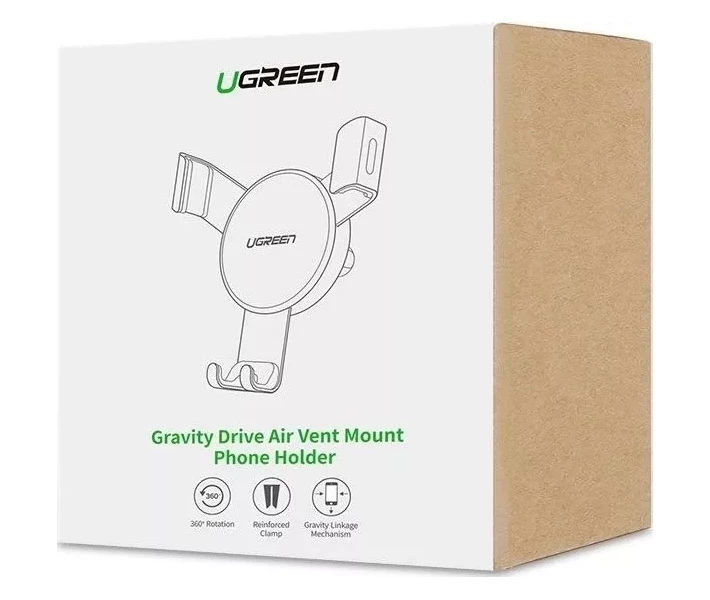 Фото - автомобільний тримач Автотримач UGREEN LP130 Air Vent Mount Phone Holder сірий
